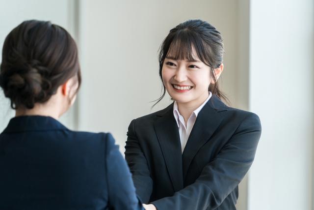 面接結果が合格だった女性