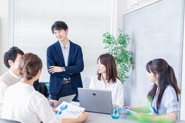 チームで働く様子